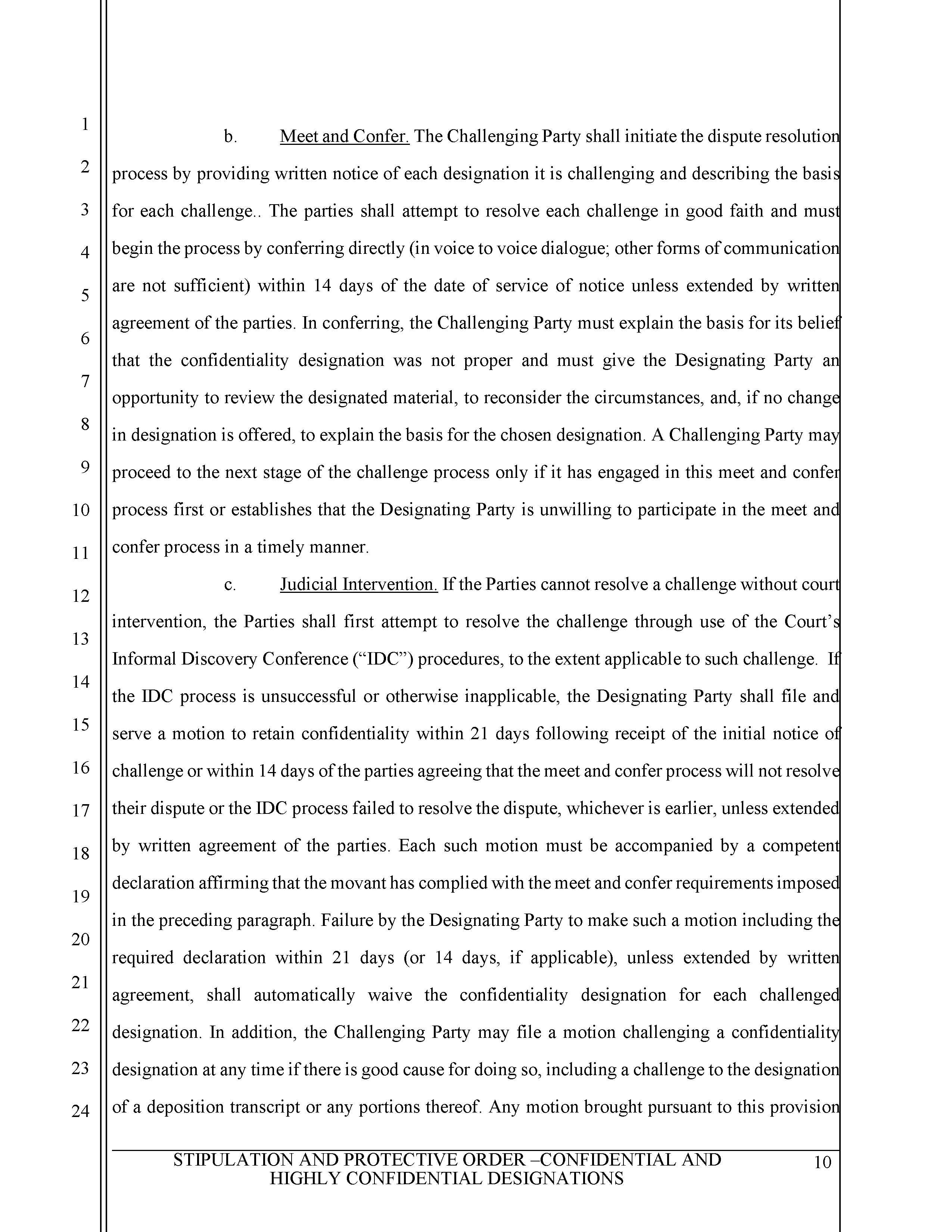 Protective Order Page 10