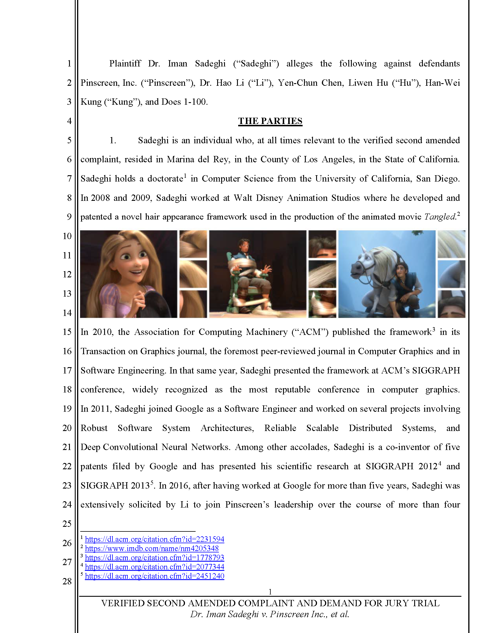 Second Amended Complaint (SAC) Page 2