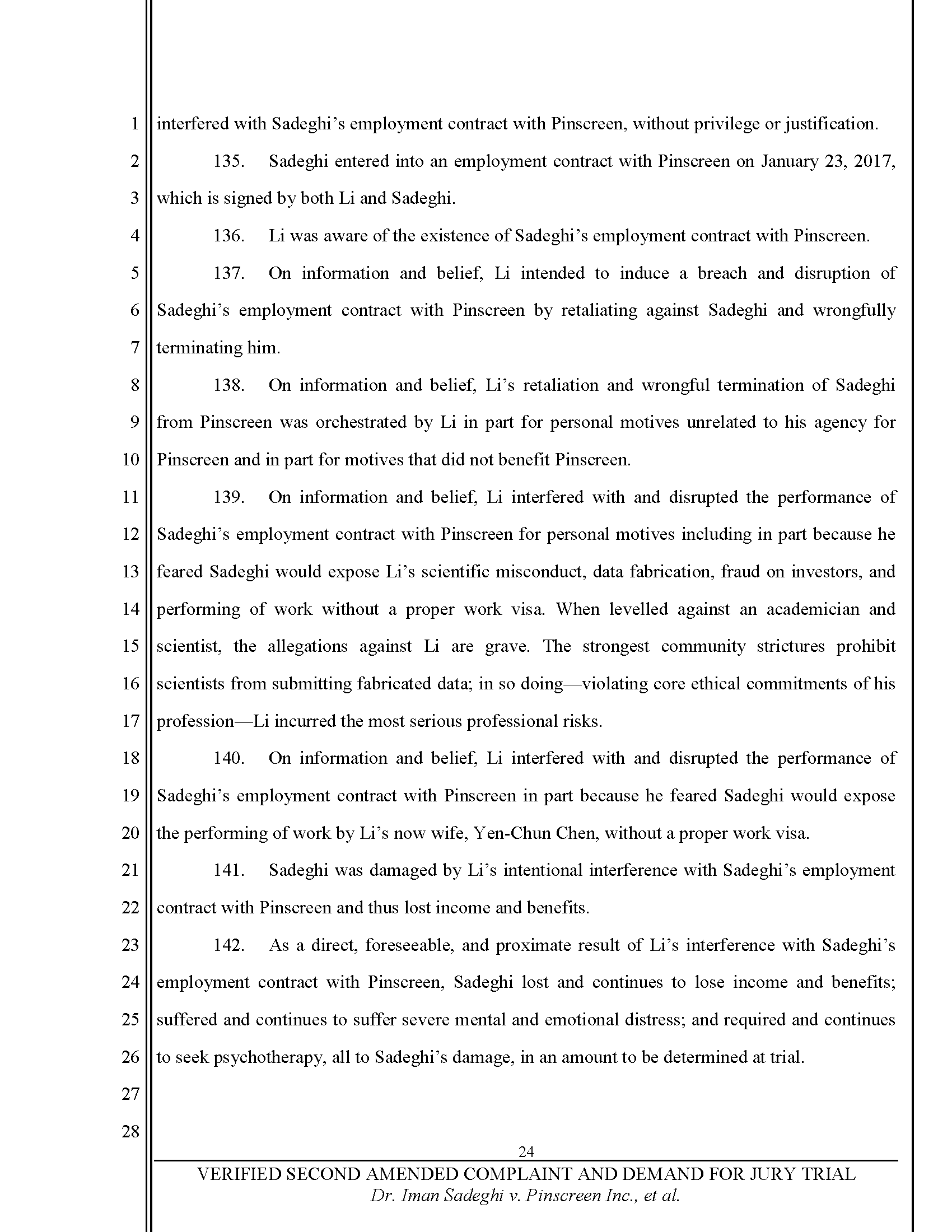 Second Amended Complaint (SAC) Page 25