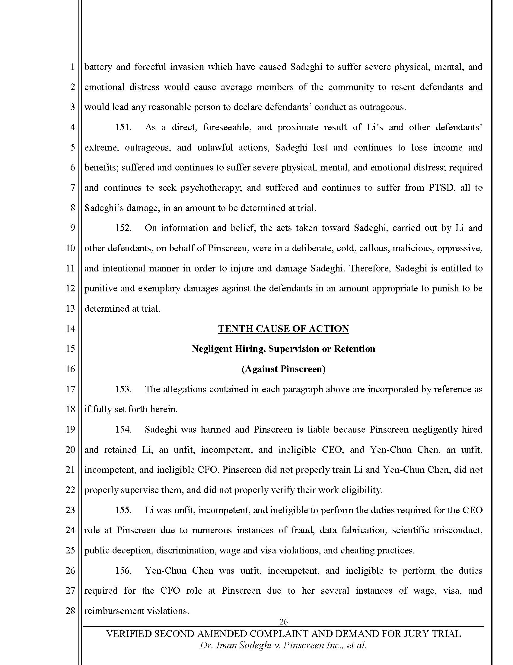 Second Amended Complaint (SAC) Page 27