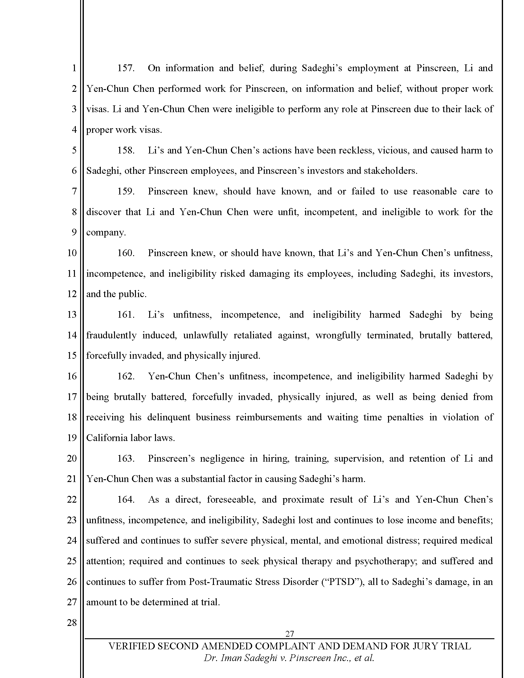 Second Amended Complaint (SAC) Page 28