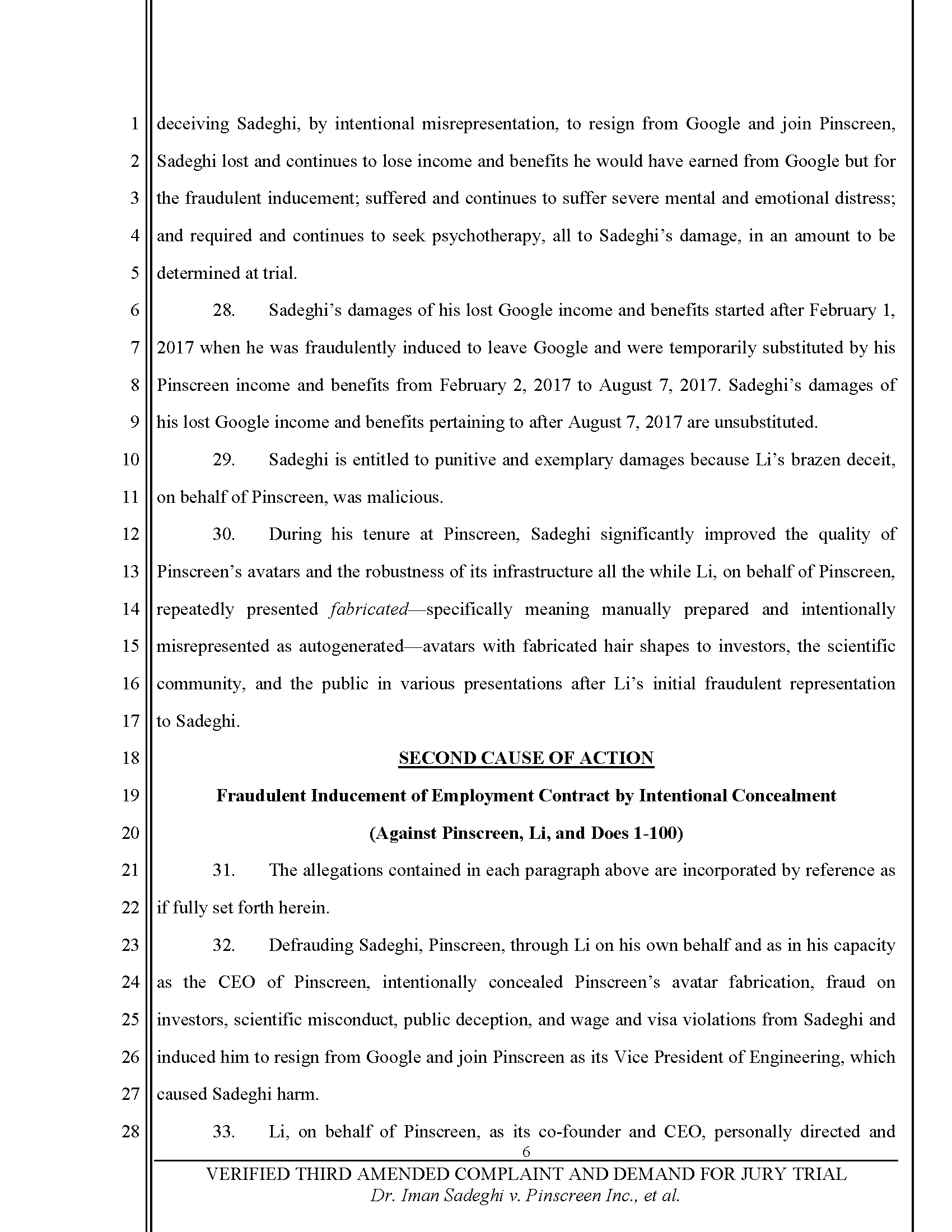 Third Amended Complaint (TAC) Page 7