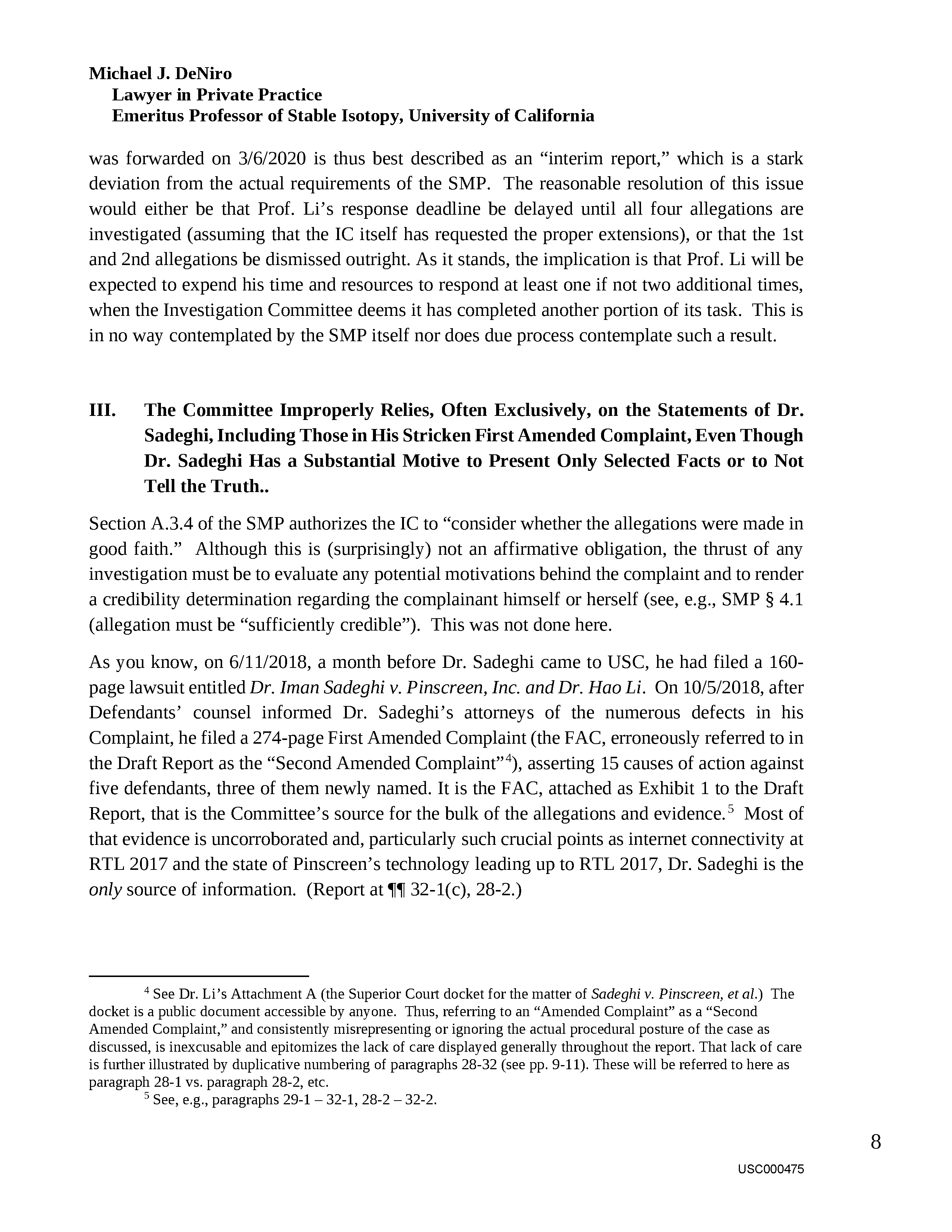 USC's Investigation Report re Hao Li's and Pinscreen's Scientific Misconduct at ACM SIGGRAPH RTL 2017 - Full Report Page 477