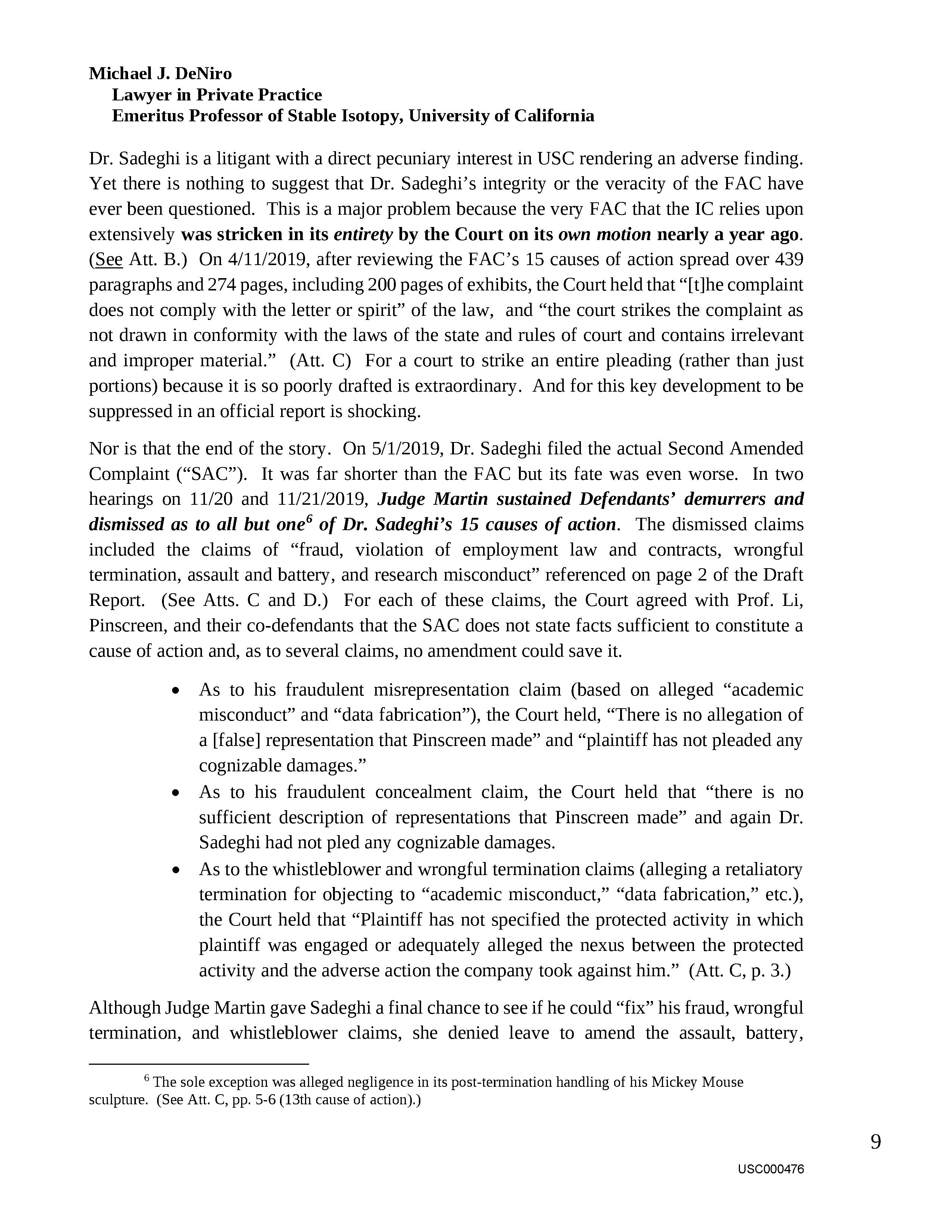 USC's Investigation Report re Hao Li's and Pinscreen's Scientific Misconduct at ACM SIGGRAPH RTL 2017 - Full Report Page 478