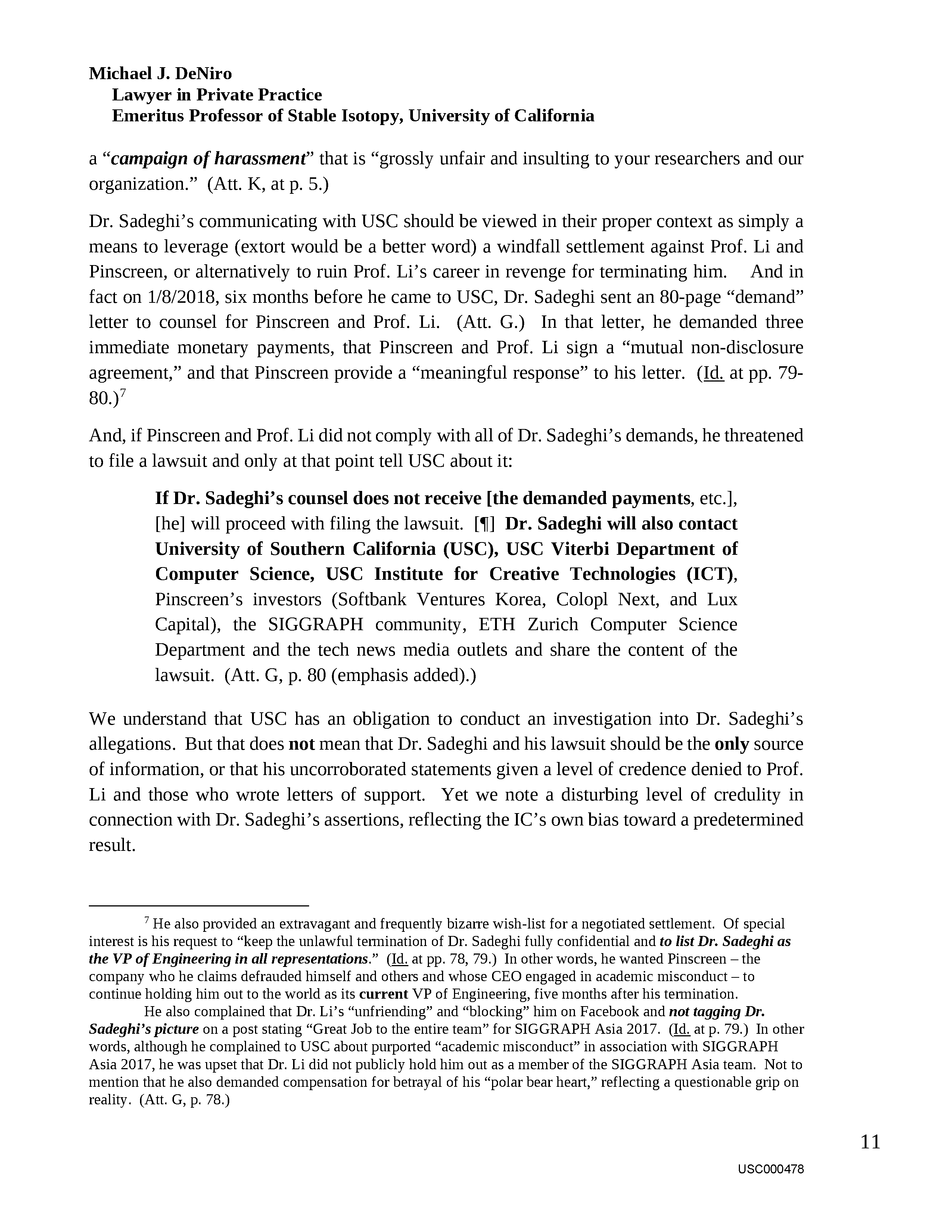 USC's Investigation Report re Hao Li's and Pinscreen's Scientific Misconduct at ACM SIGGRAPH RTL 2017 - Full Report Page 480