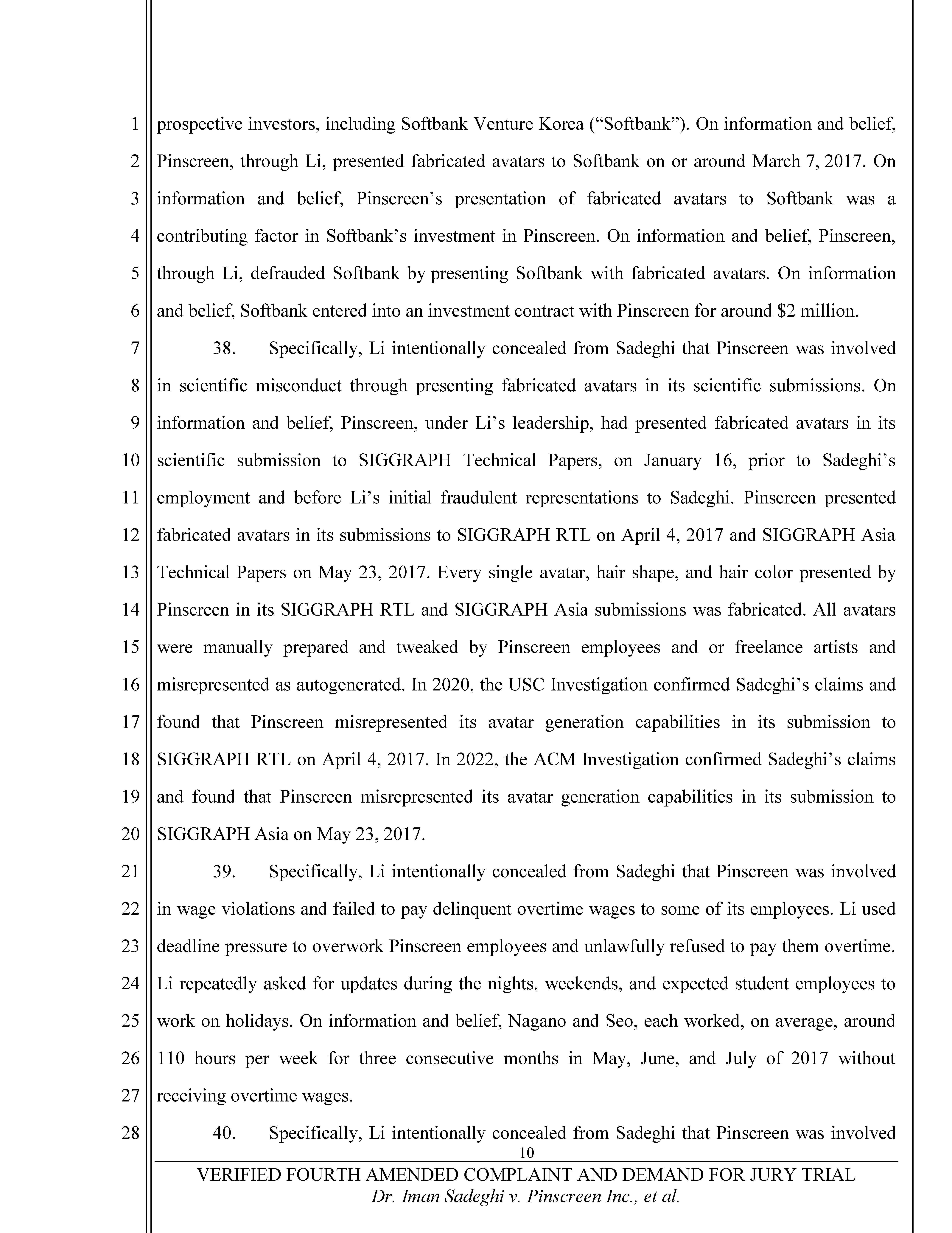 Fourth Amended Complaint (4AC) Page 11