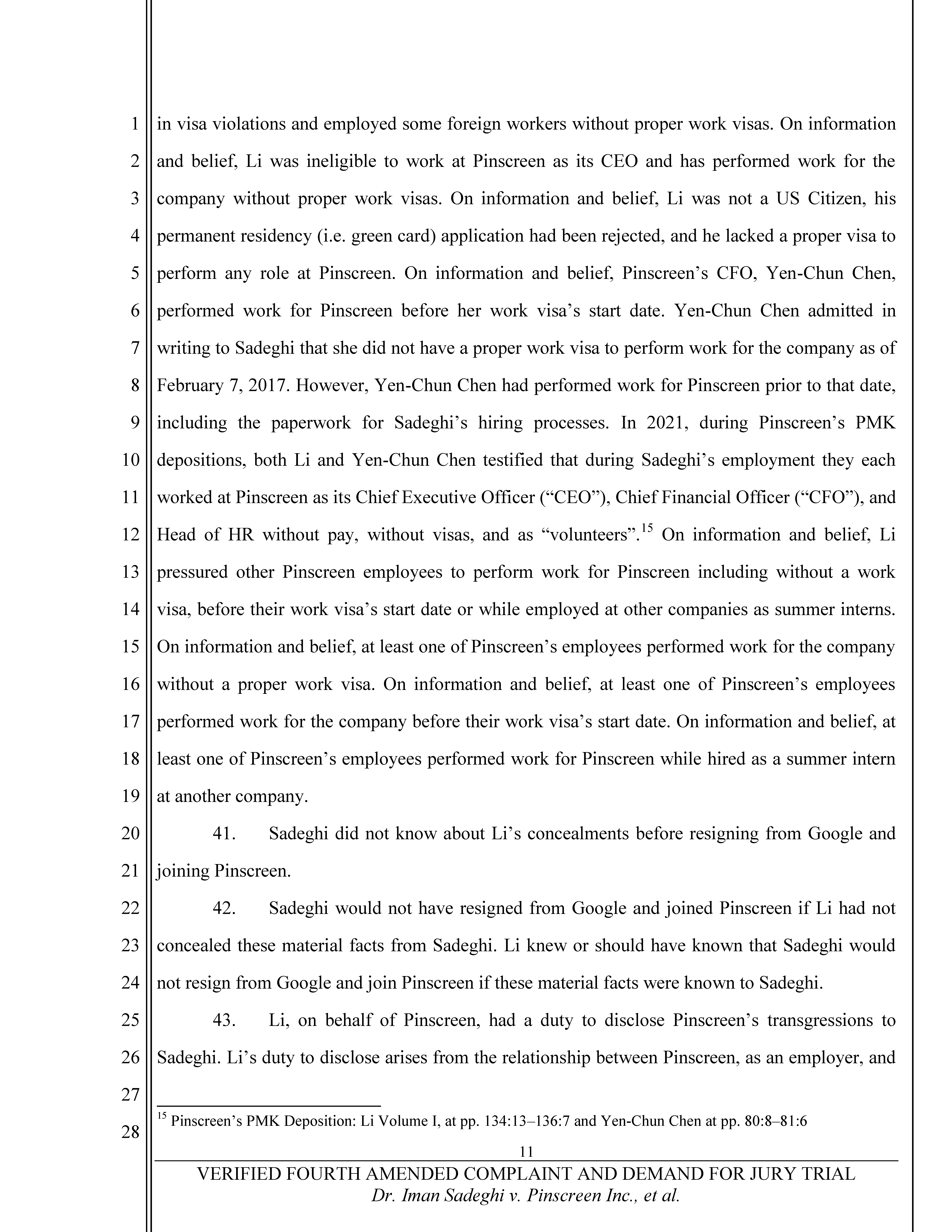 Fourth Amended Complaint (4AC) Page 12