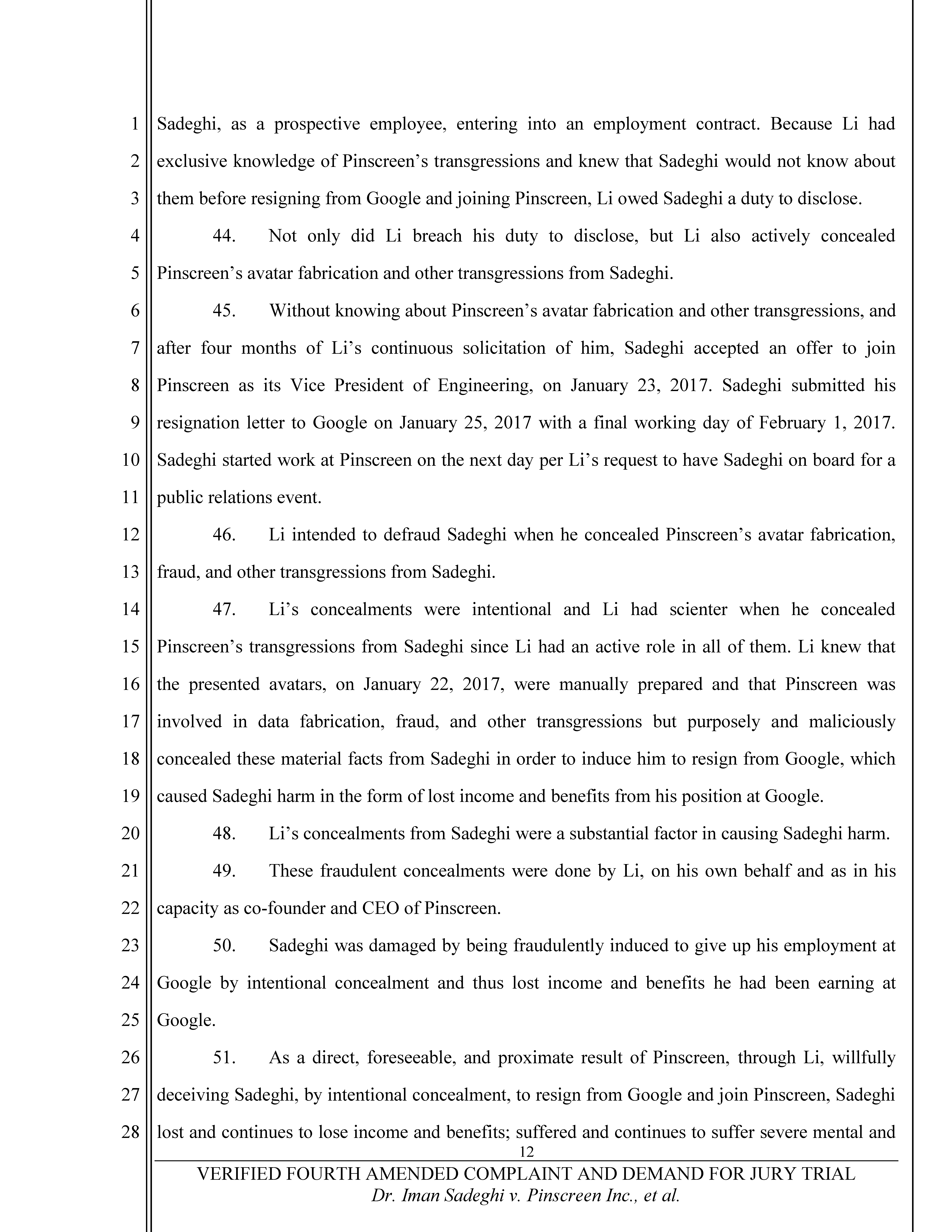 Fourth Amended Complaint (4AC) Page 13