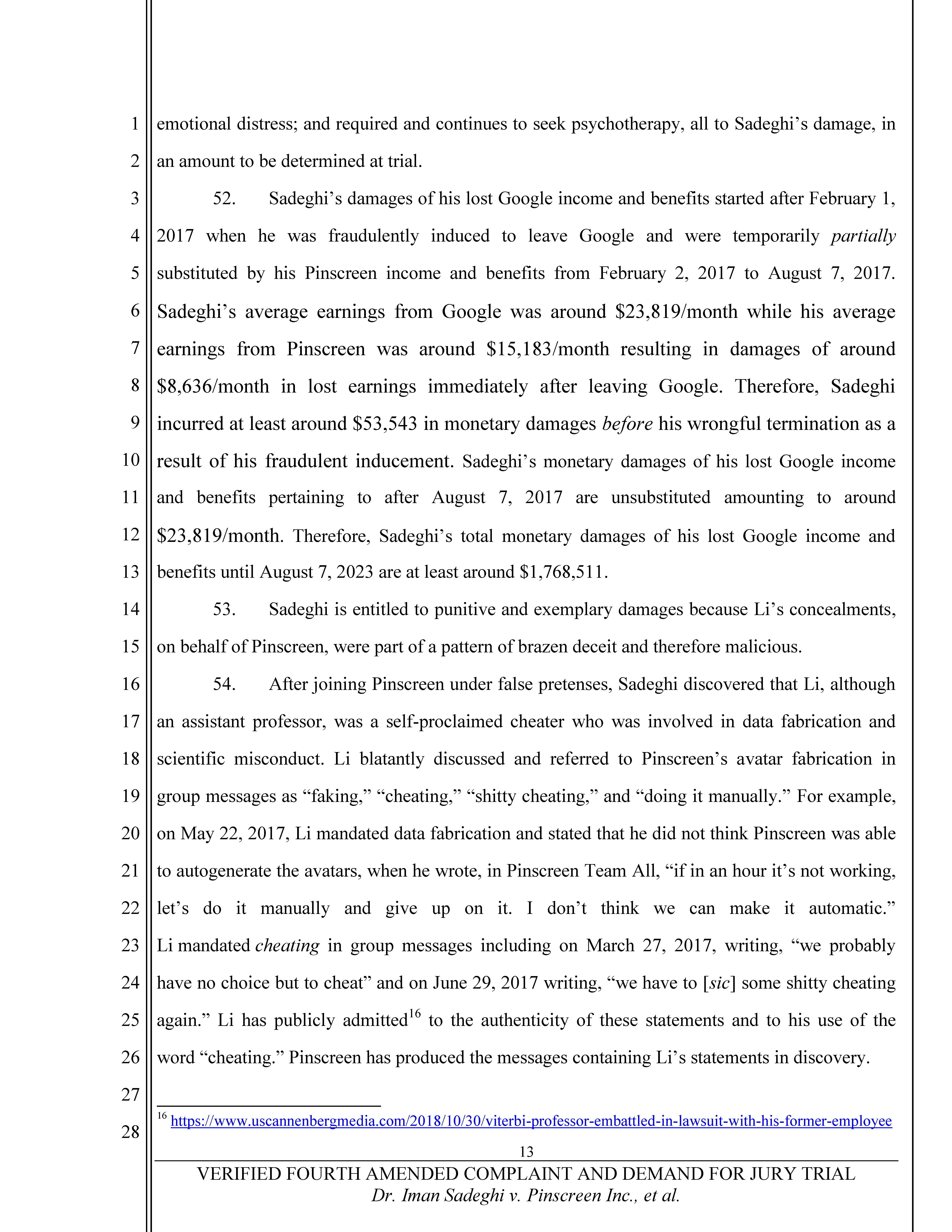 Fourth Amended Complaint (4AC) Page 14