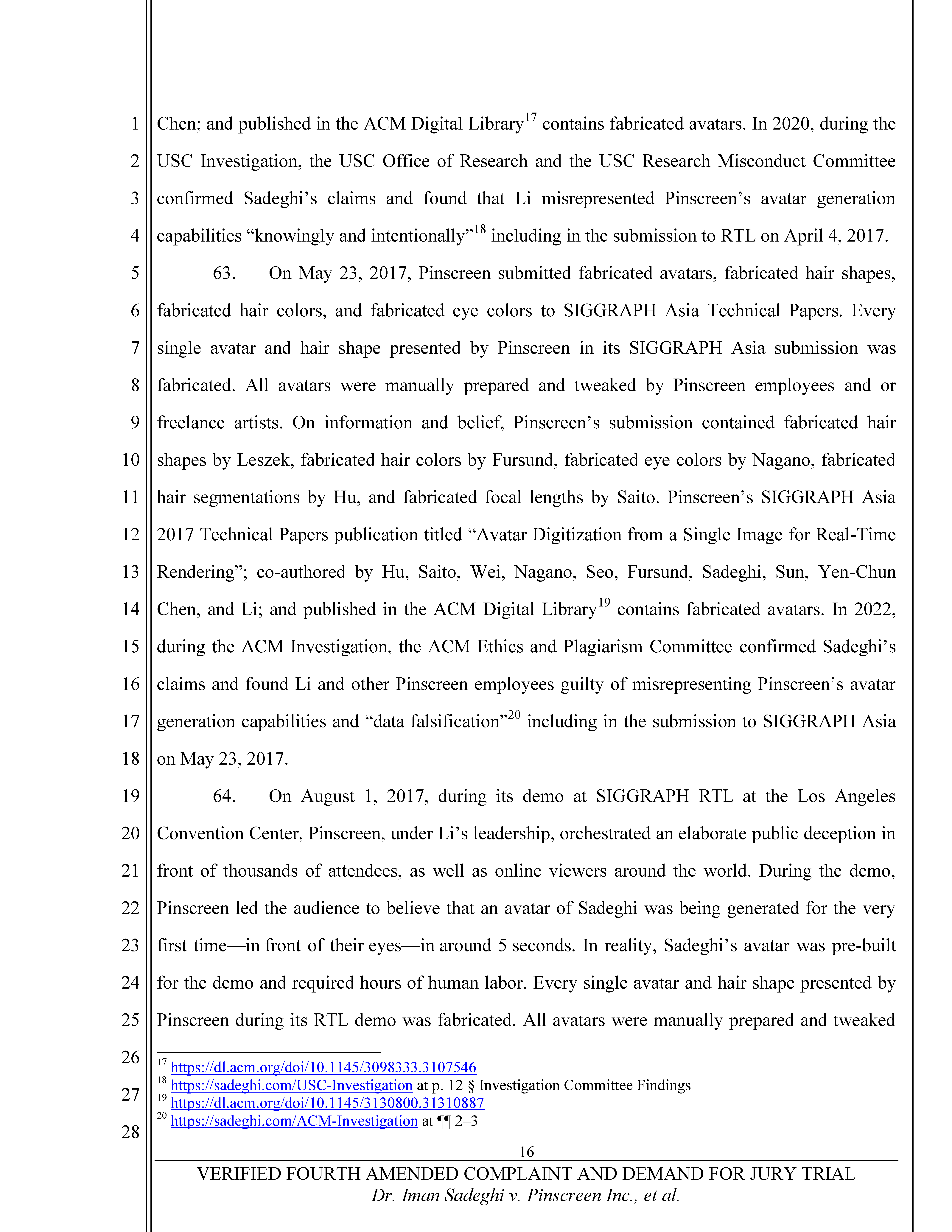 Fourth Amended Complaint (4AC) Page 17