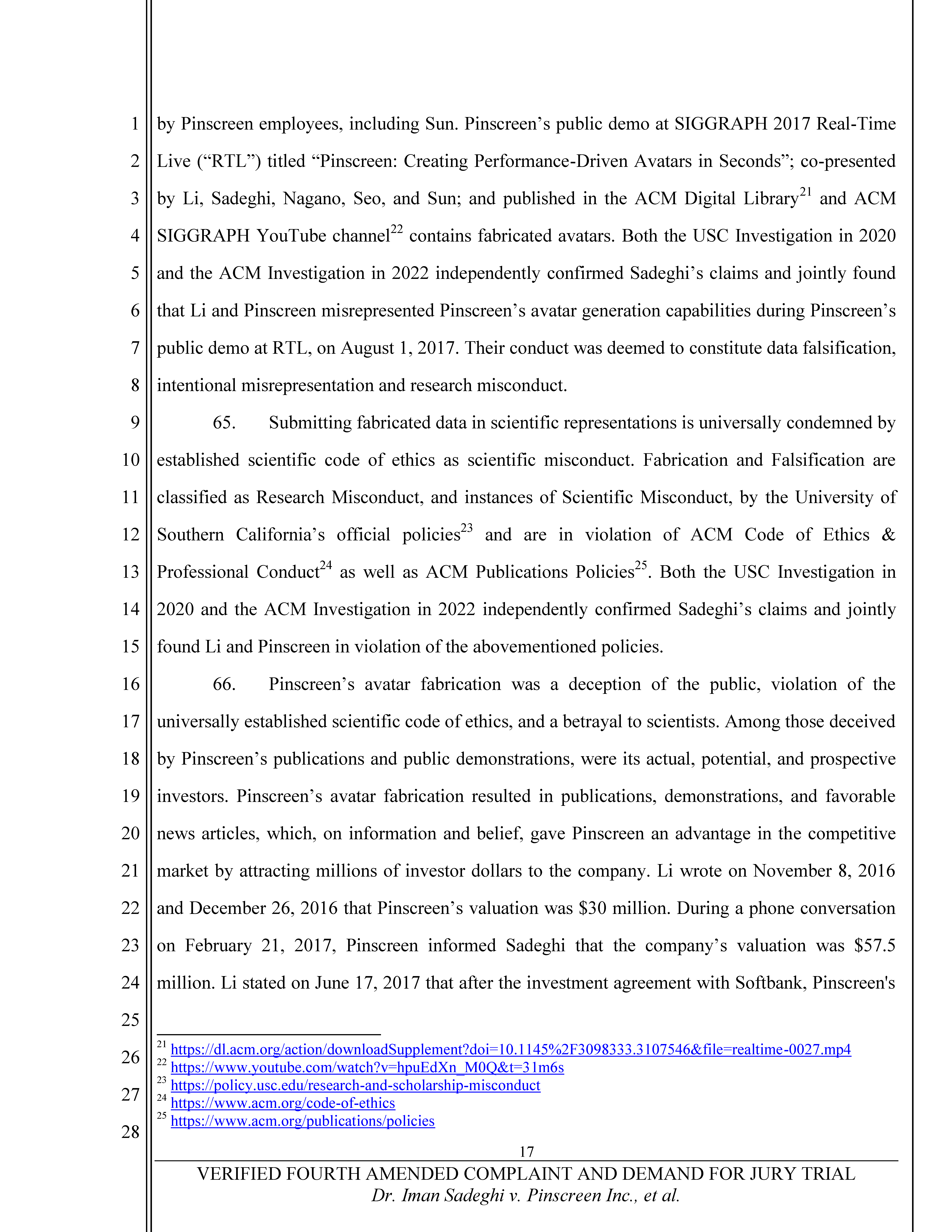 Fourth Amended Complaint (4AC) Page 18