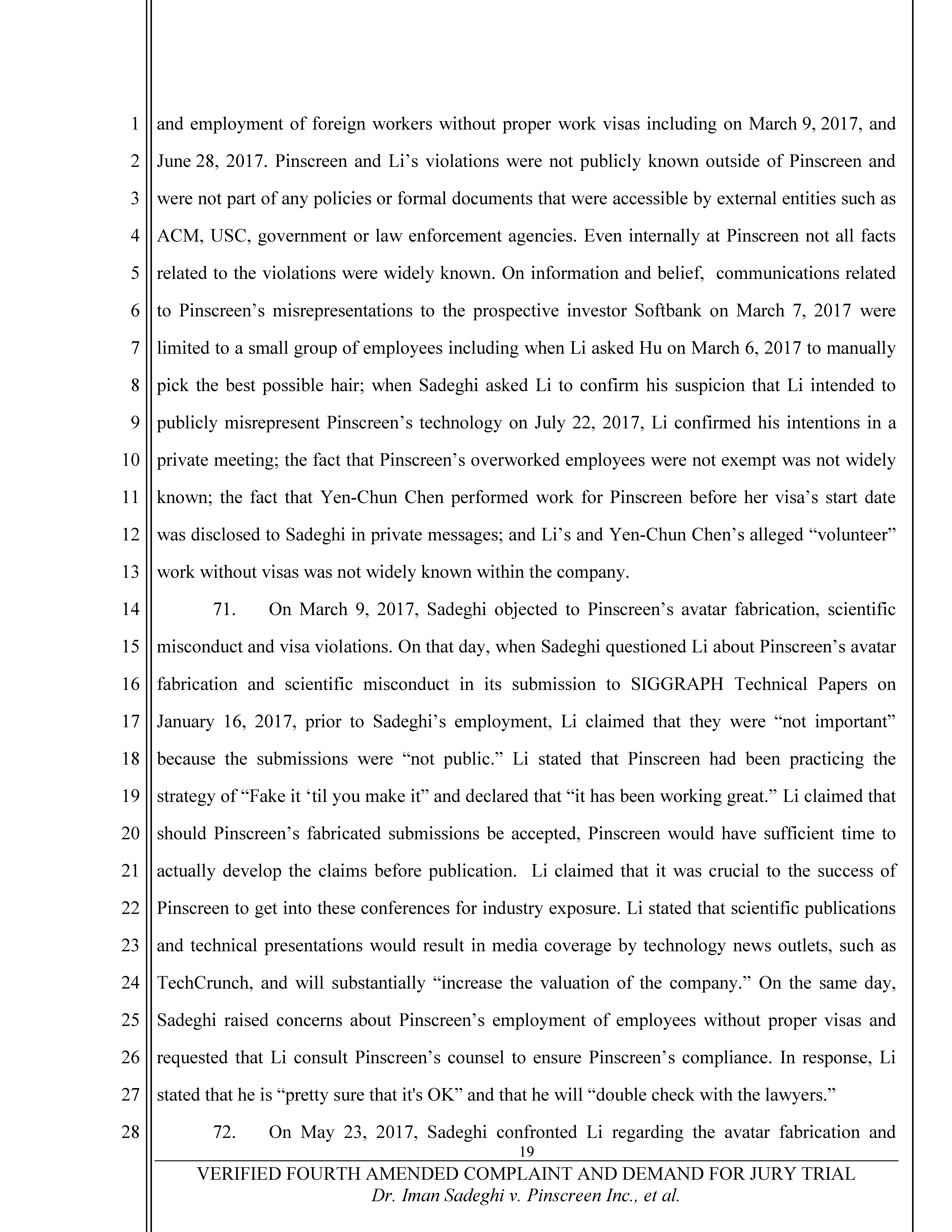 Fourth Amended Complaint (4AC) Page 20