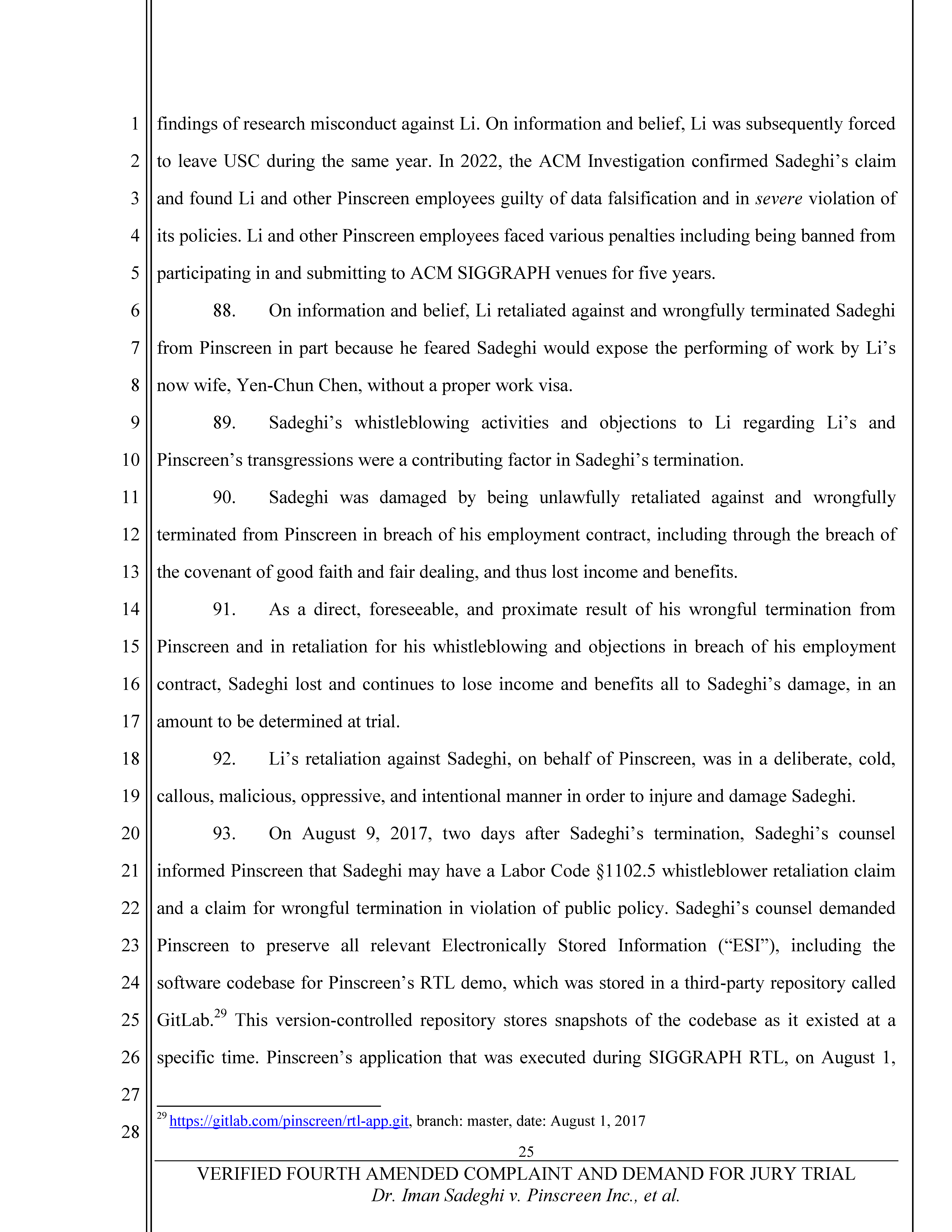 Fourth Amended Complaint (4AC) Page 26