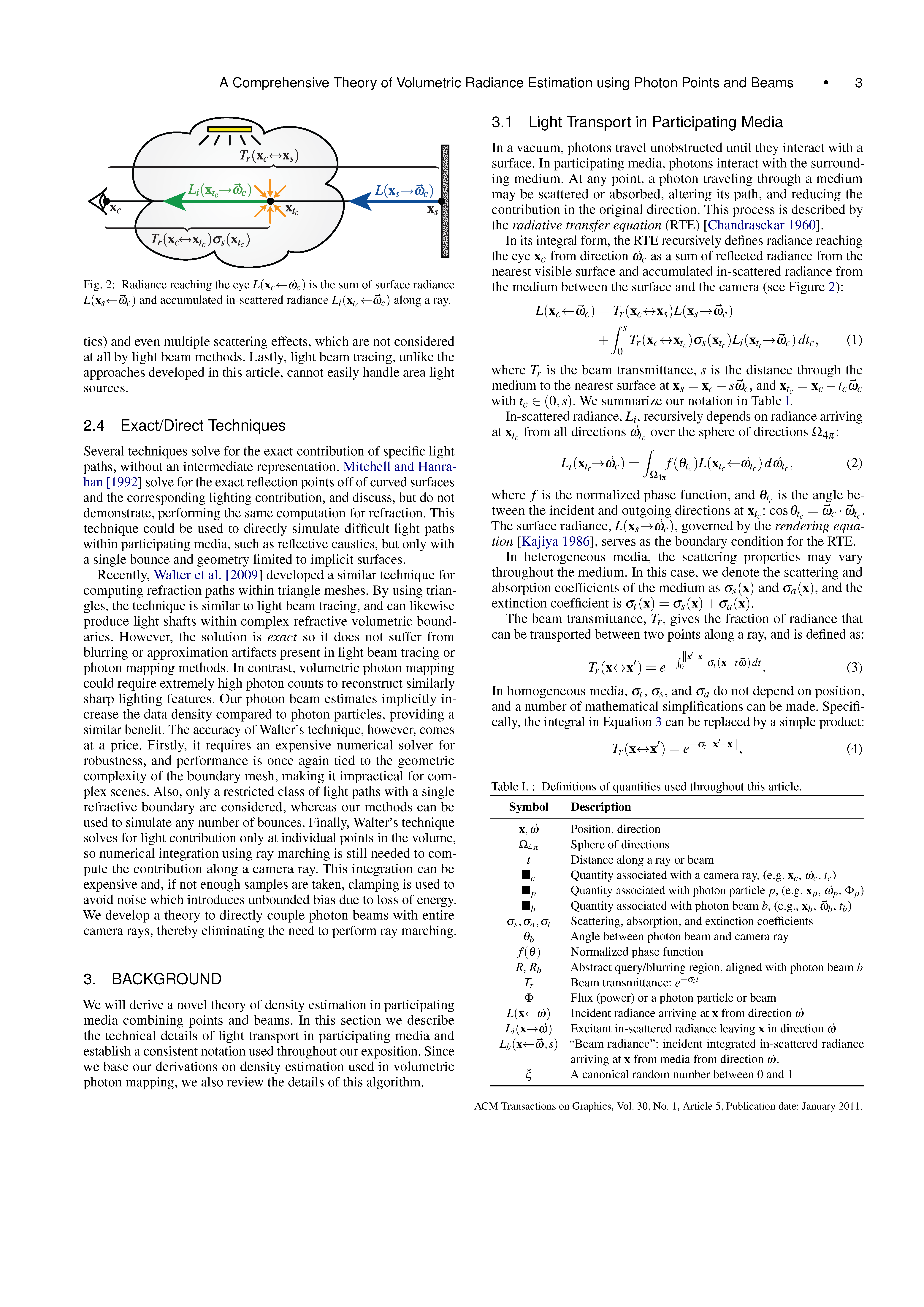 A Comprehensive Theory of Volumetric Radiance Estimation Using Photon Points and Beams Page 3