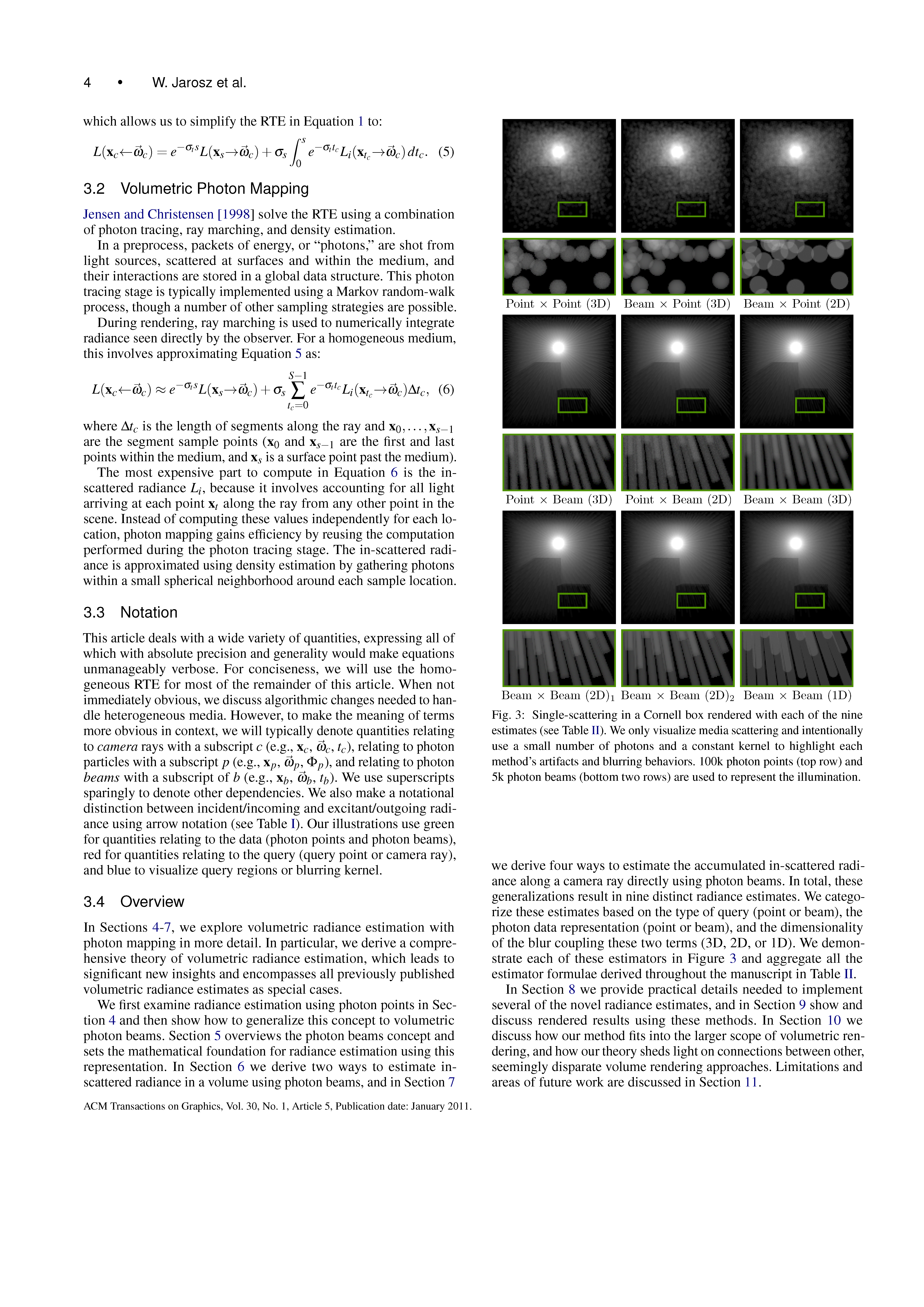 A Comprehensive Theory of Volumetric Radiance Estimation Using Photon Points and Beams Page 4