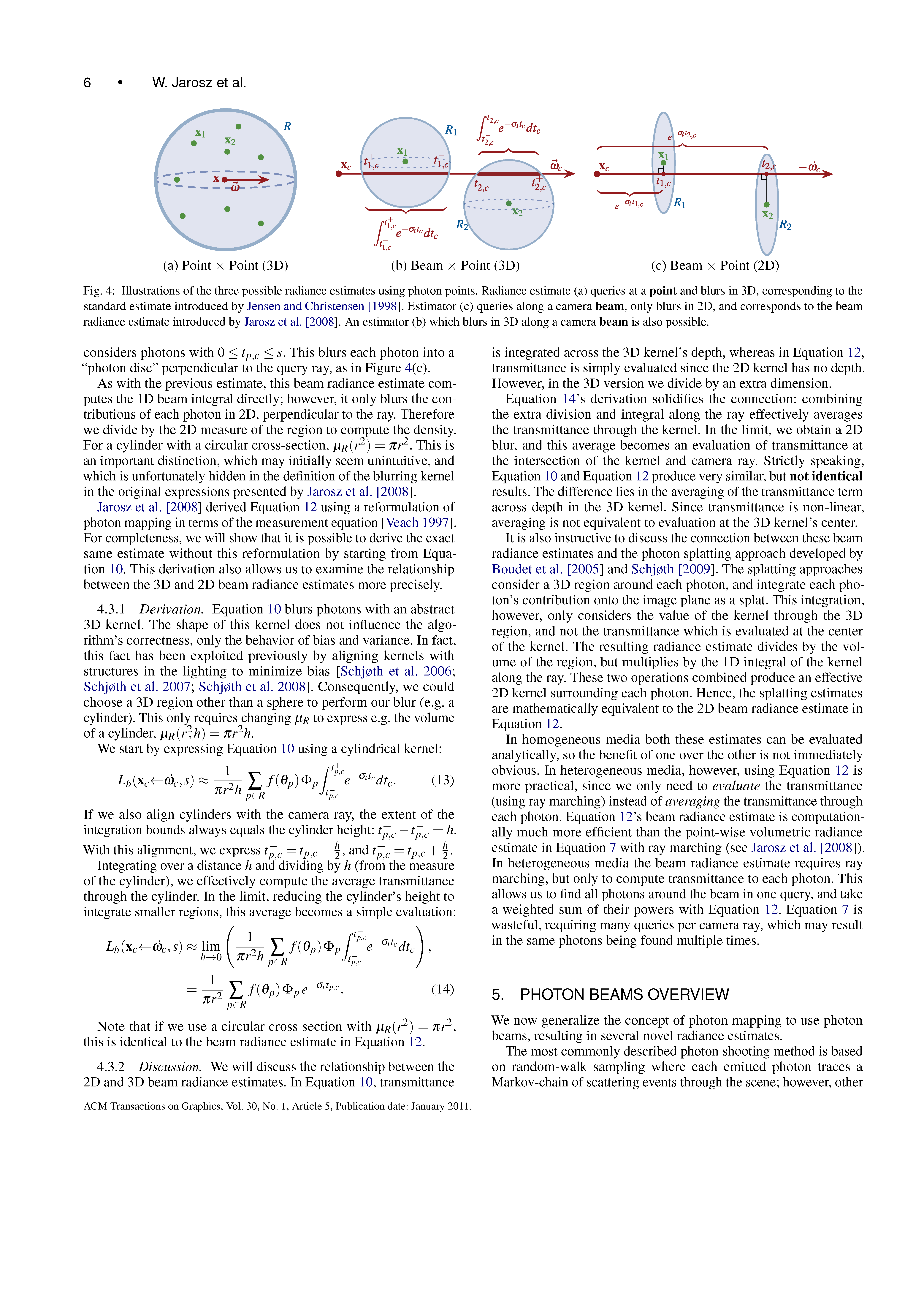 A Comprehensive Theory of Volumetric Radiance Estimation Using Photon Points and Beams Page 6