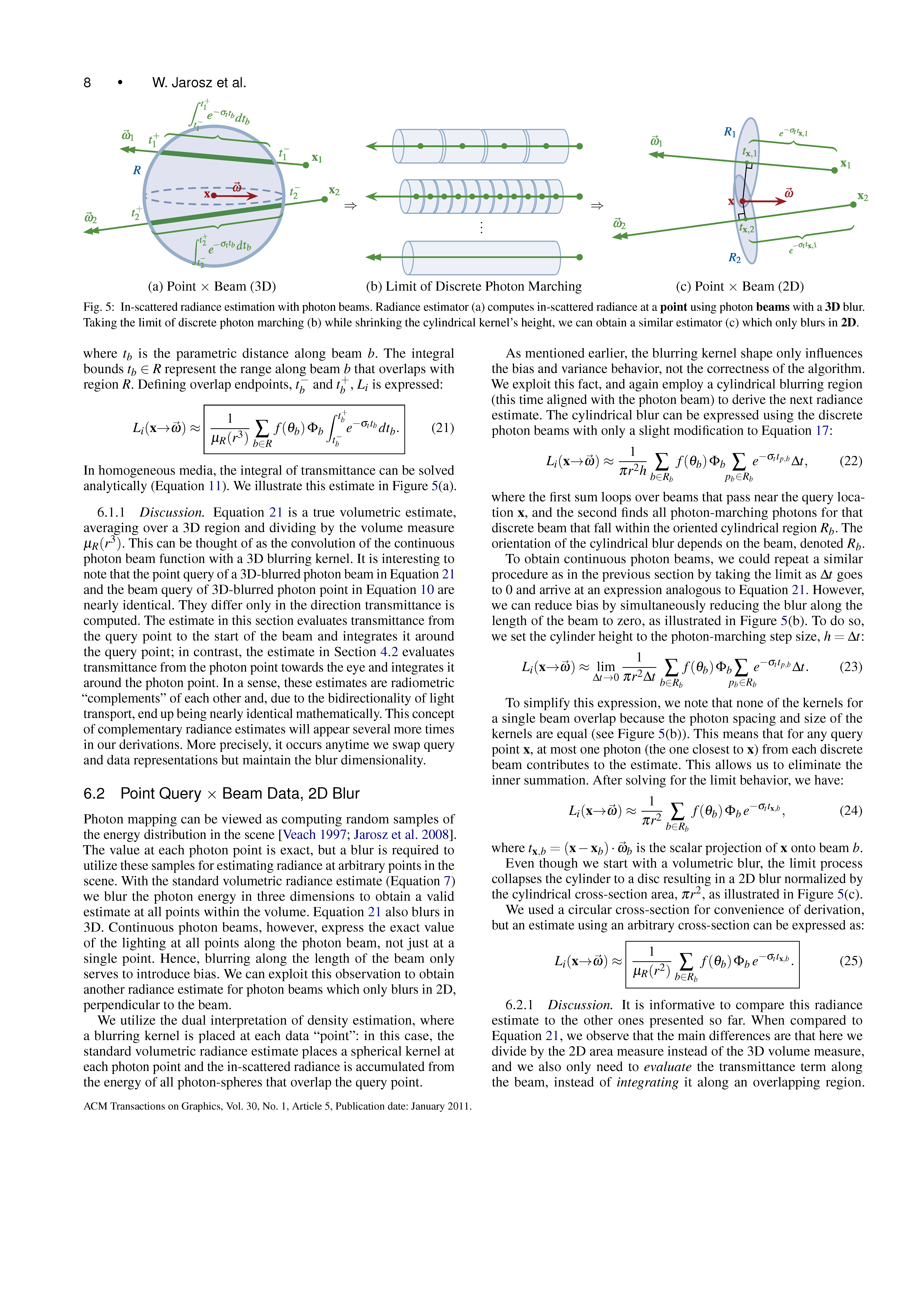A Comprehensive Theory of Volumetric Radiance Estimation Using Photon Points and Beams Page 8