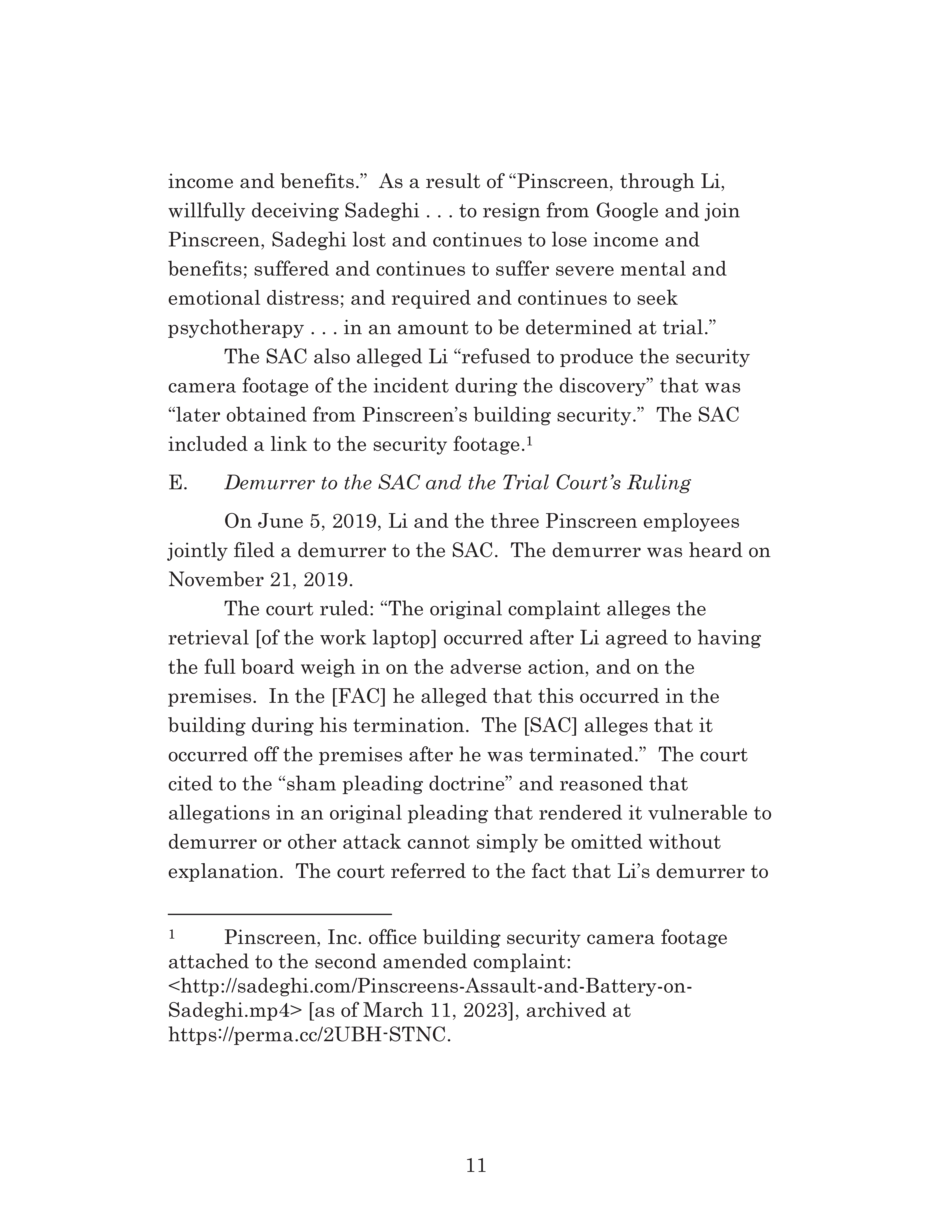 Appellate Court's Opinion Upholding Sadeghi's Claims for Fraud, Battery and IIED Against Li Page 11