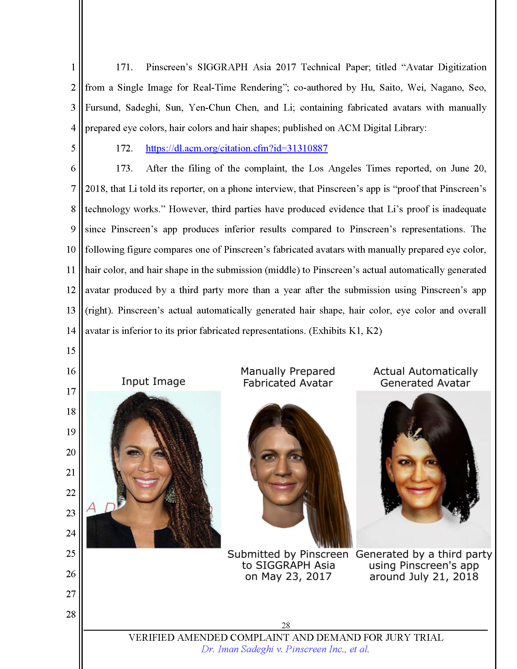 First Amended Complaint (FAC) Page 28