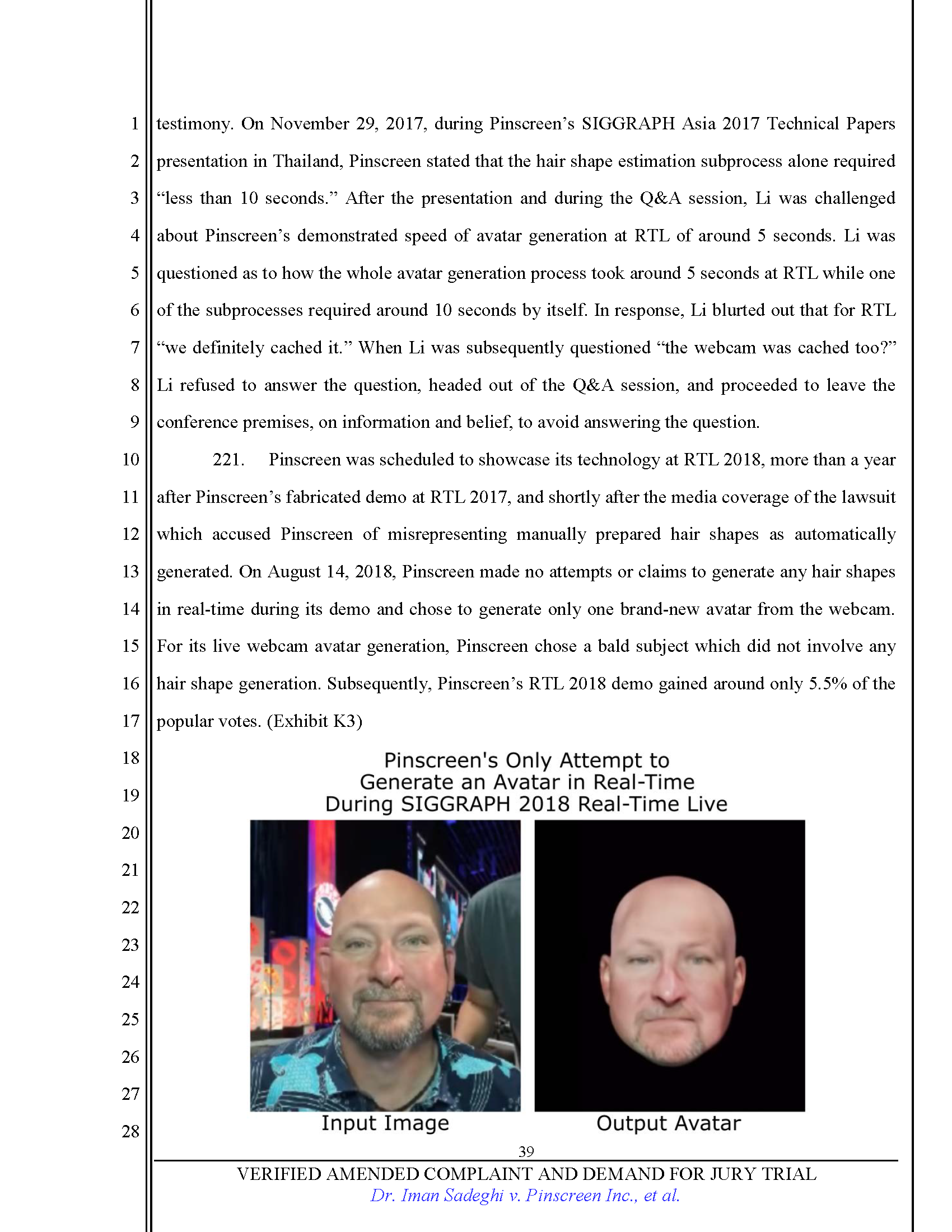 First Amended Complaint (FAC) Page 39