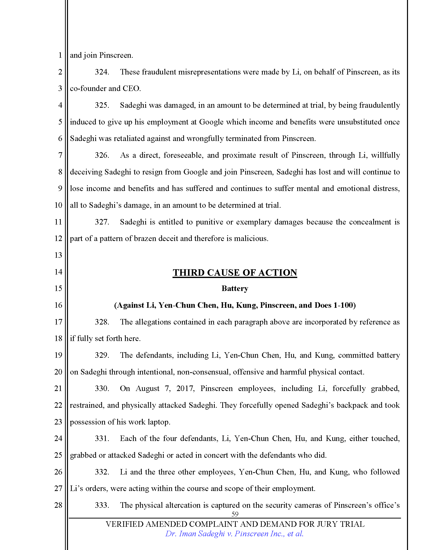 First Amended Complaint (FAC) Page 59
