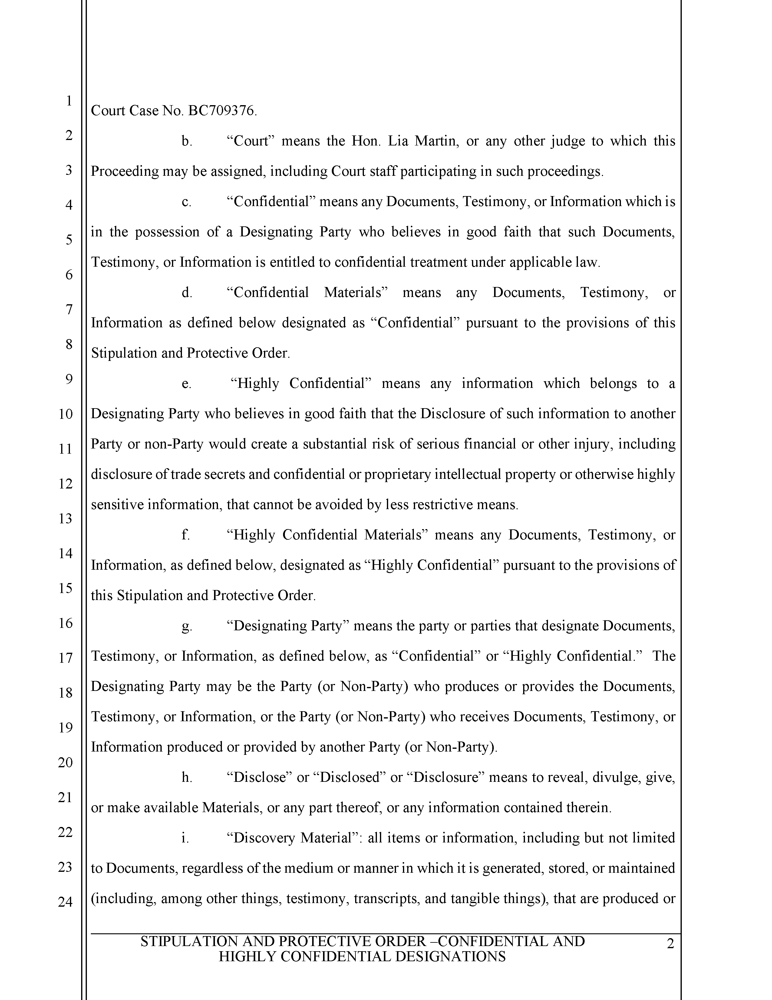 Protective Order Page 2