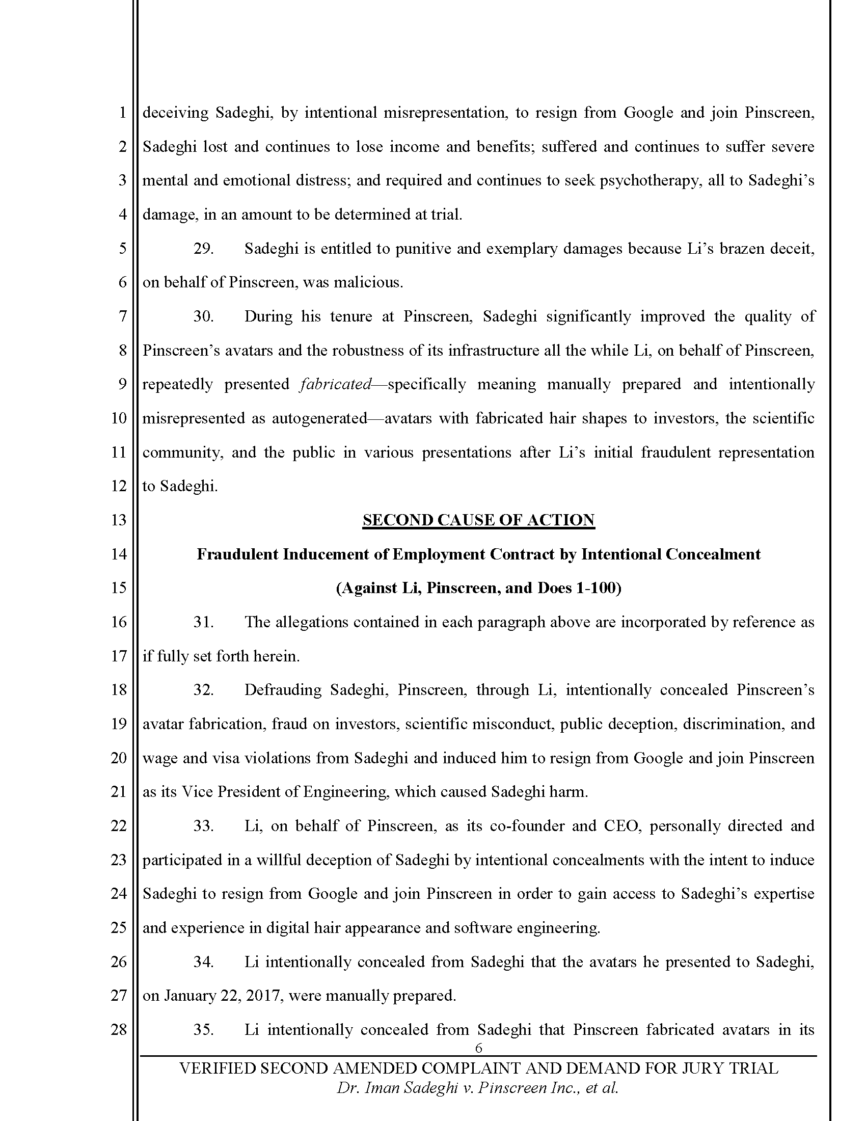 Second Amended Complaint (SAC) Page 7