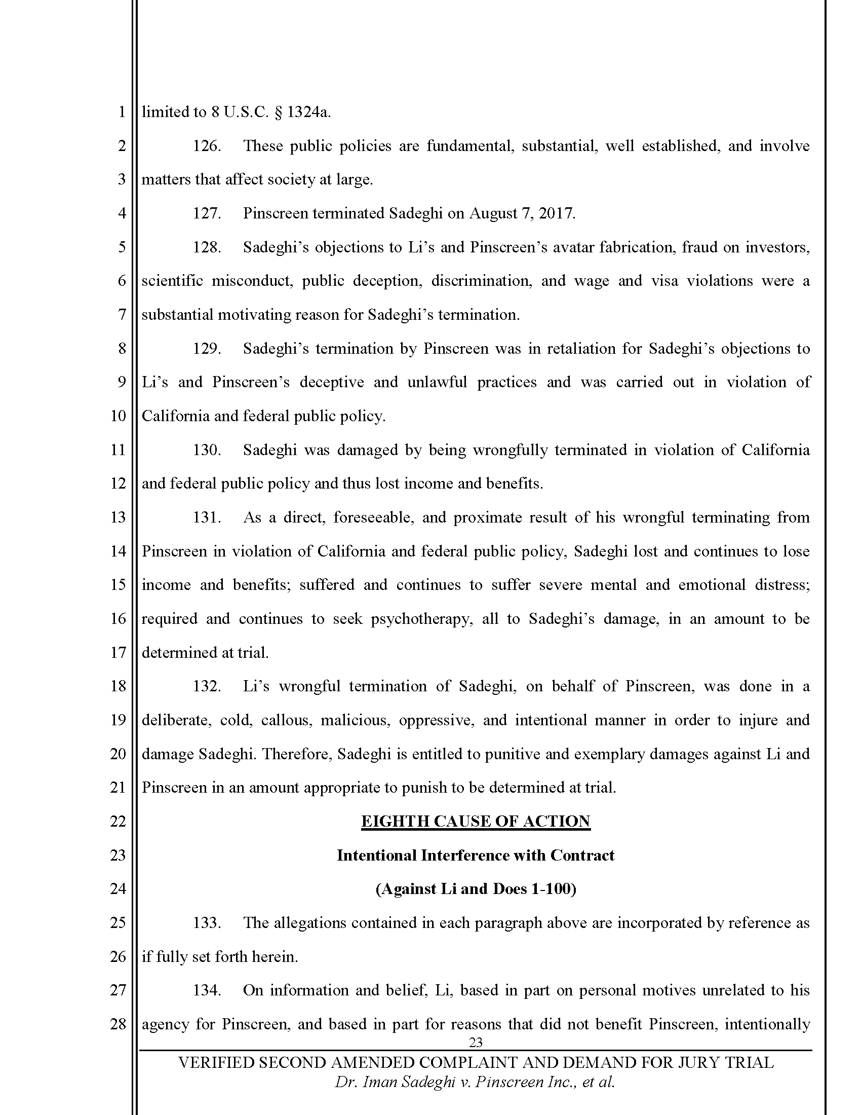 Second Amended Complaint (SAC) Page 24
