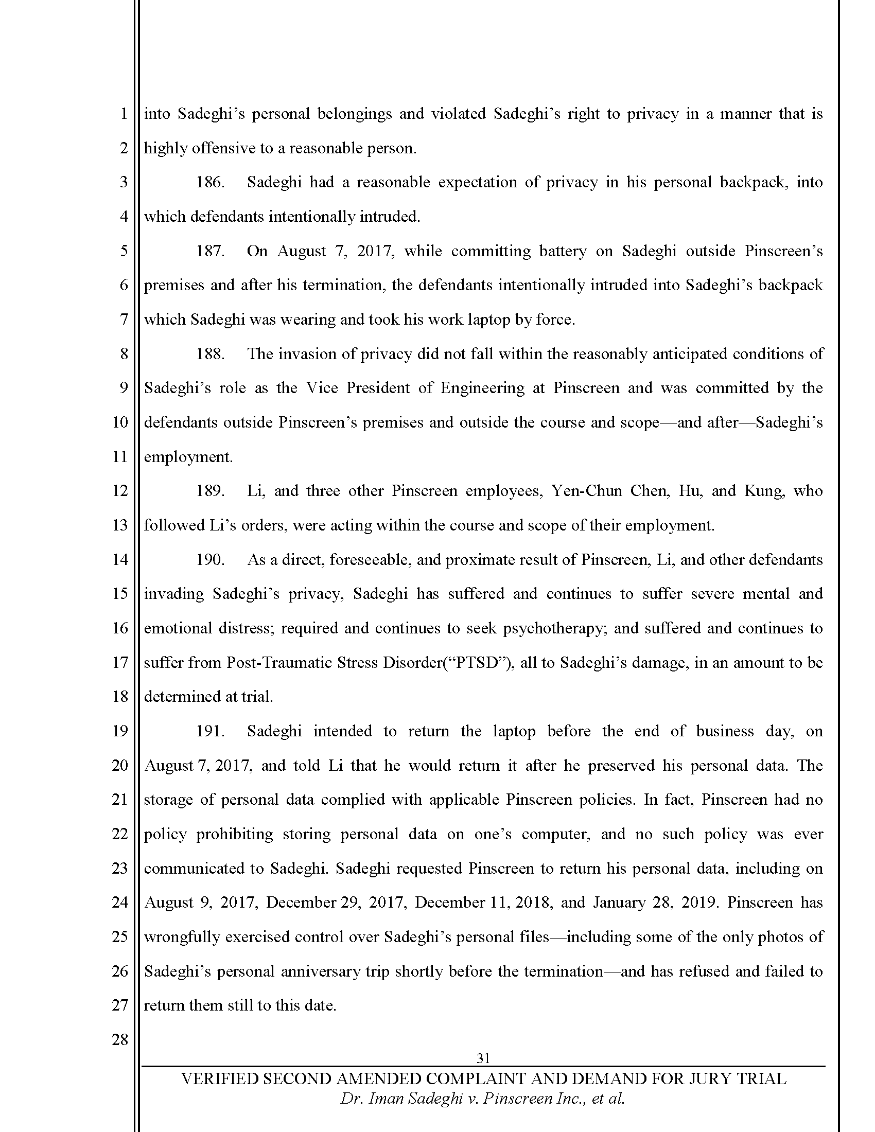 Second Amended Complaint (SAC) Page 32