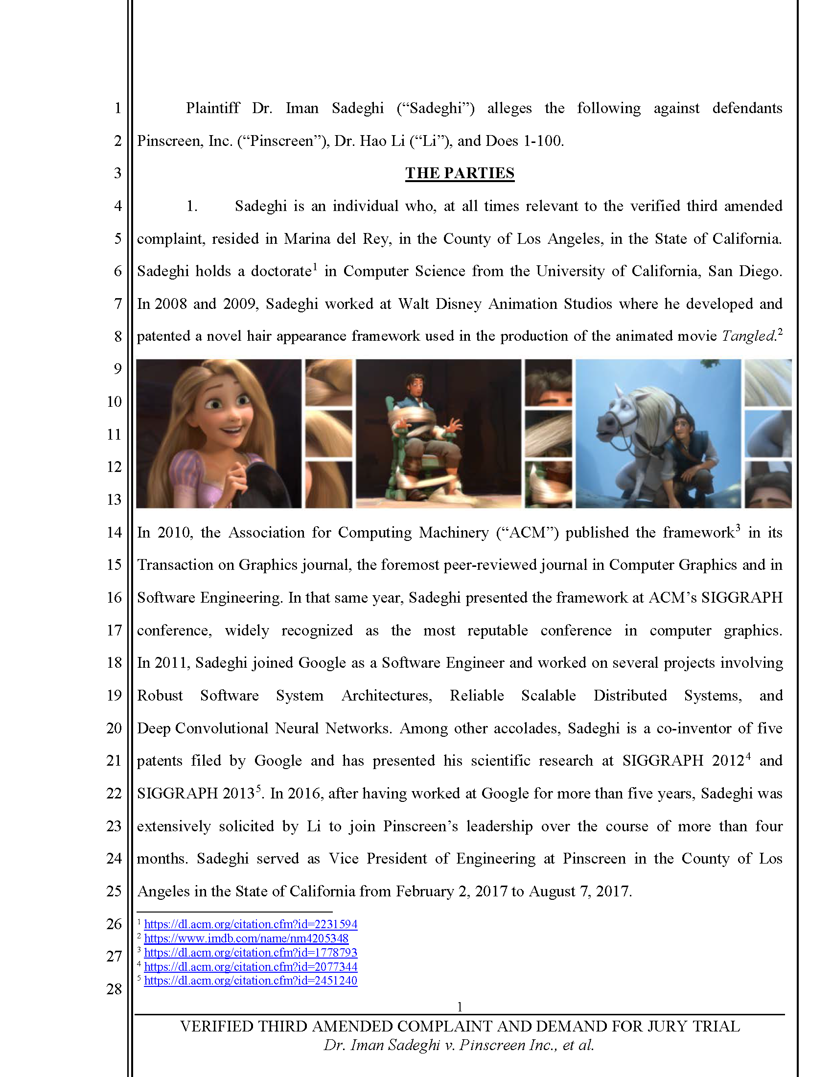Third Amended Complaint (TAC) Page 2