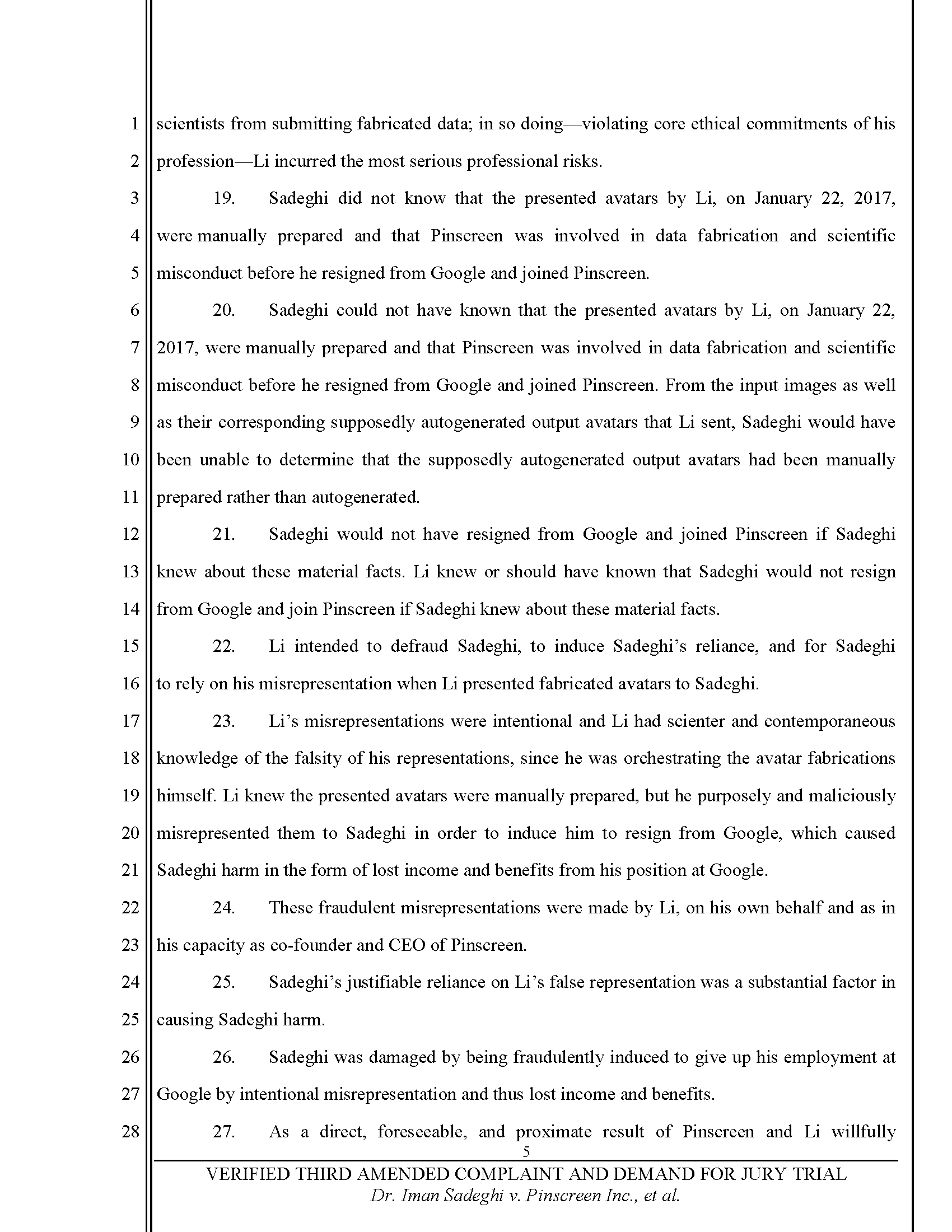 Third Amended Complaint (TAC) Page 6