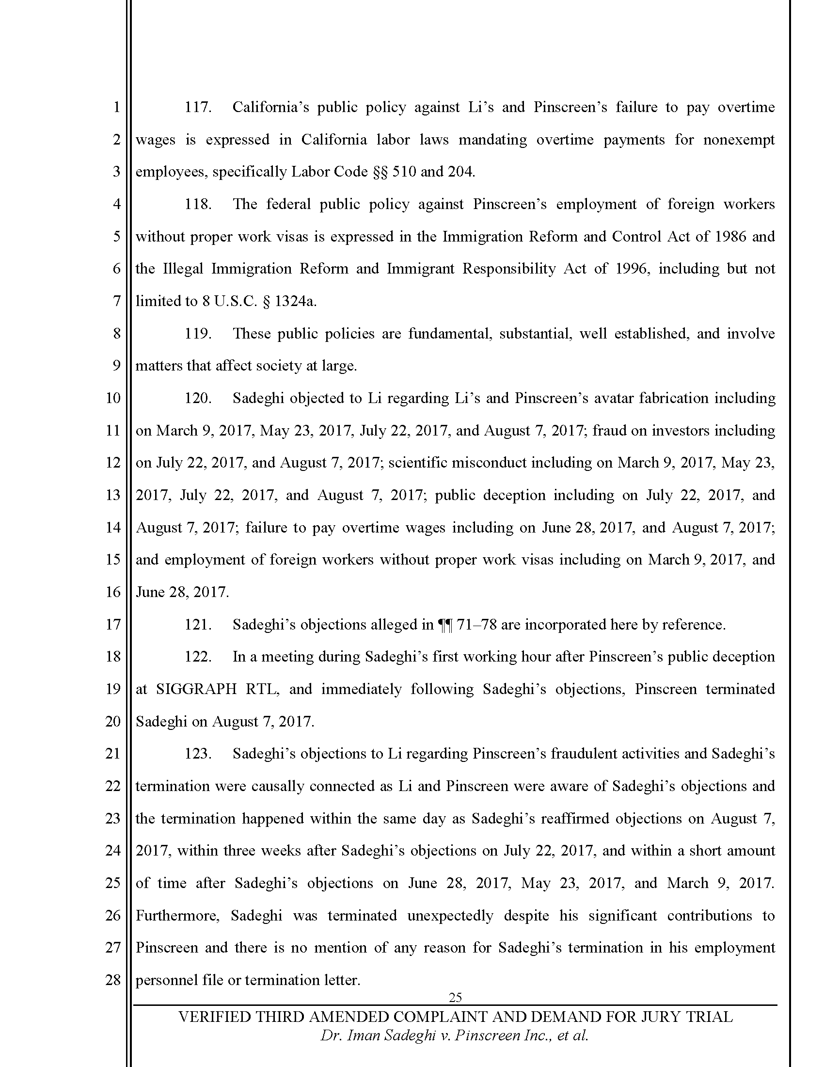 Third Amended Complaint (TAC) Page 26